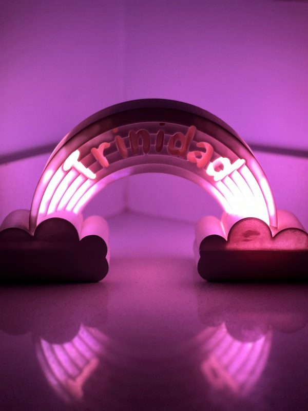 Lámpara ArcoIris Personalizada Infantil - Impresión 3D