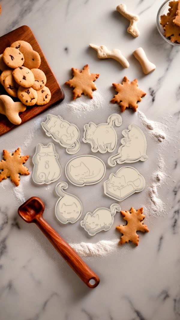 Gatuno - Pack Cortadores de Galletas Diseño 3D