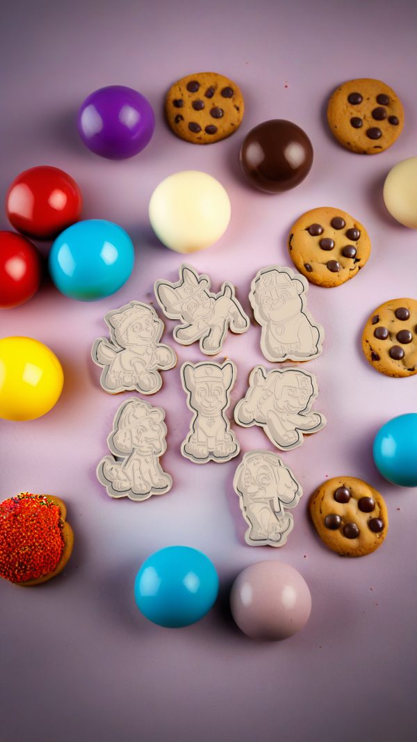 Paw Patrol - Pack Cortadores de Galletas Diseño 3D