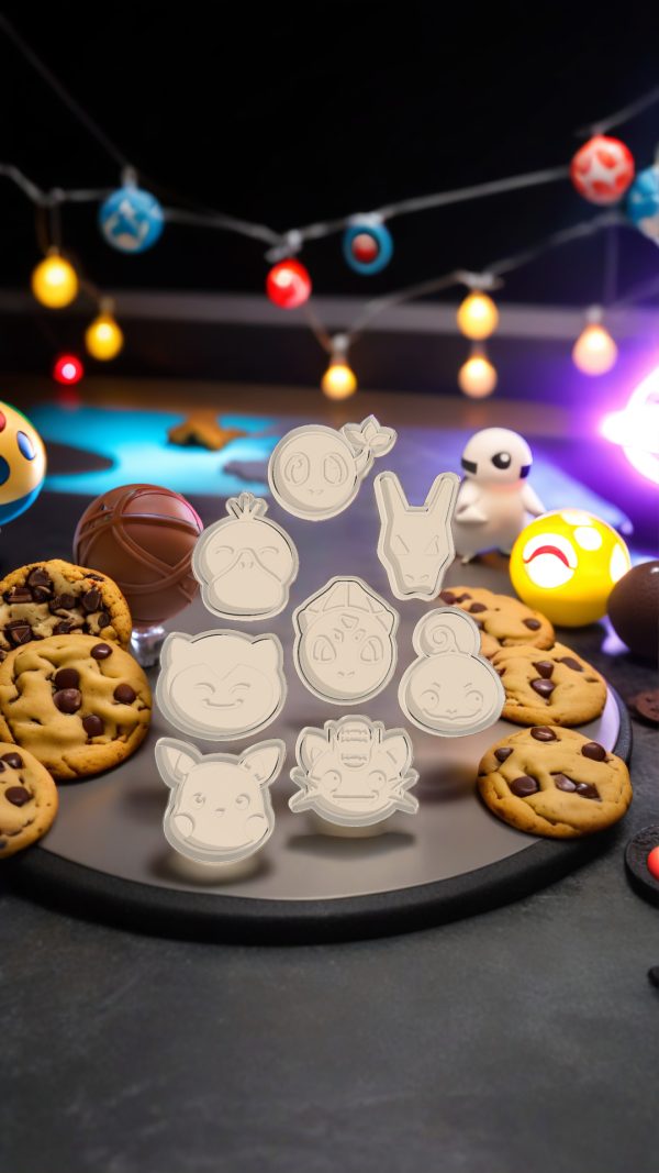 Pokémon - PACK 1 - Cortador de Galletas Diseño 3D