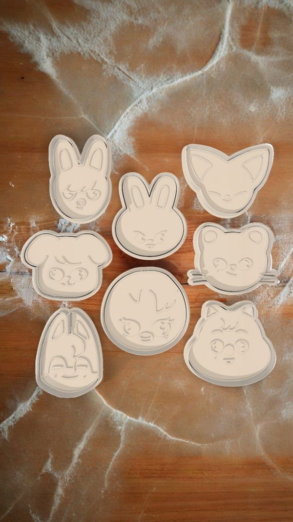 Stray Kids - Pack Cortadores de Galletas Diseño 3D