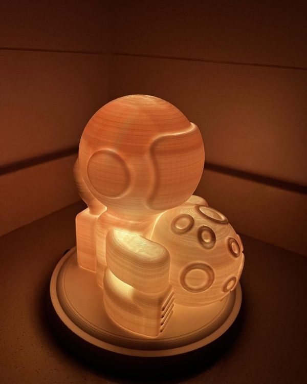 Lámpara Astronauta Galaxia LED - Impresión 3D para Niños | Ultra3D Chile