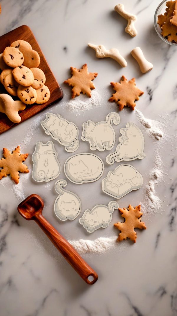 Gatuno - Pack Cortadores de Galletas Diseño 3D – impresión 3D Chile Gatuno - Pack Cortadores de Galletas Diseño 3D | Ultra3D Chile