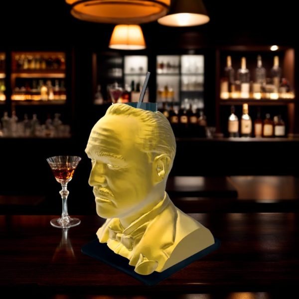 Portavasos Vito Corleone - Diseño 3D Chile – vista 2 | Ultra3D Chile
