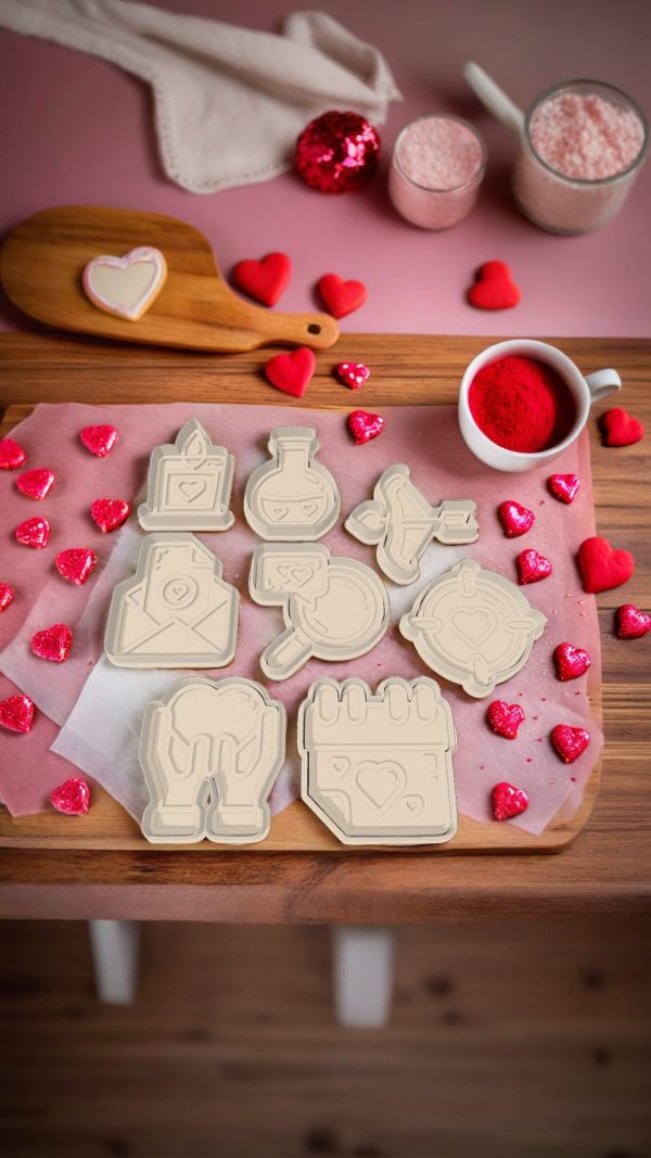 San Valentín - Pack Cortadores de Galletas Diseño 3D | Ultra3D Chile